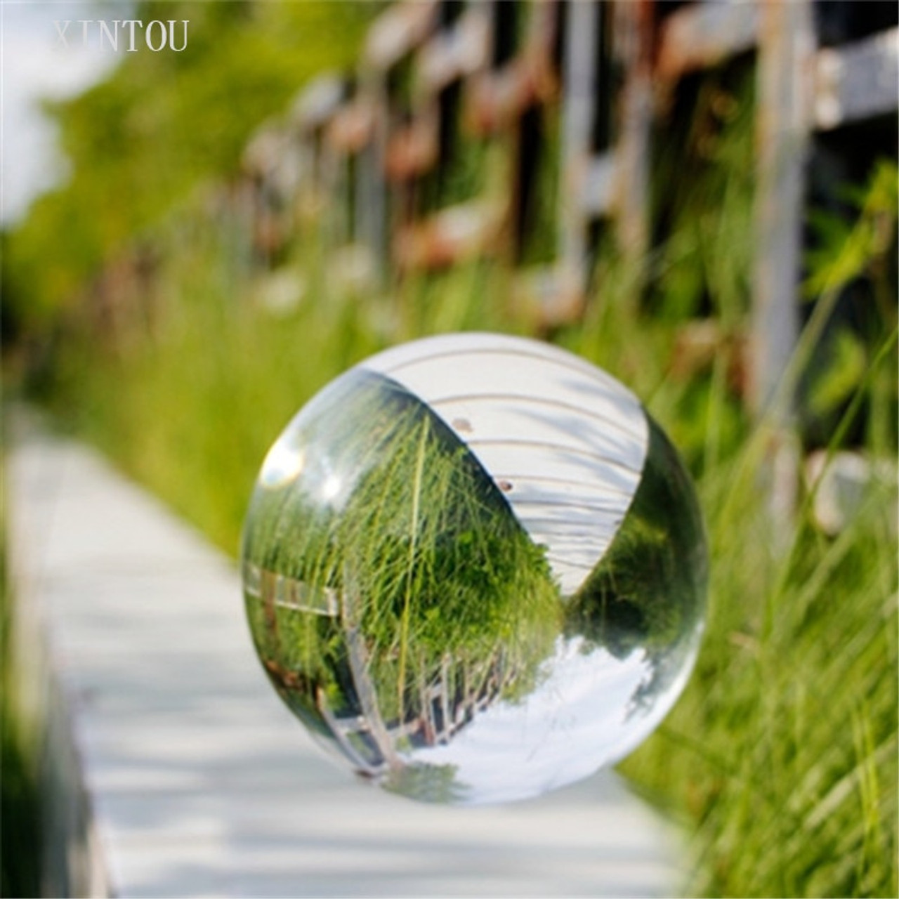 Colorful   Glass   Crystal   Ball   Photography   Props   FengShui   Decoration 