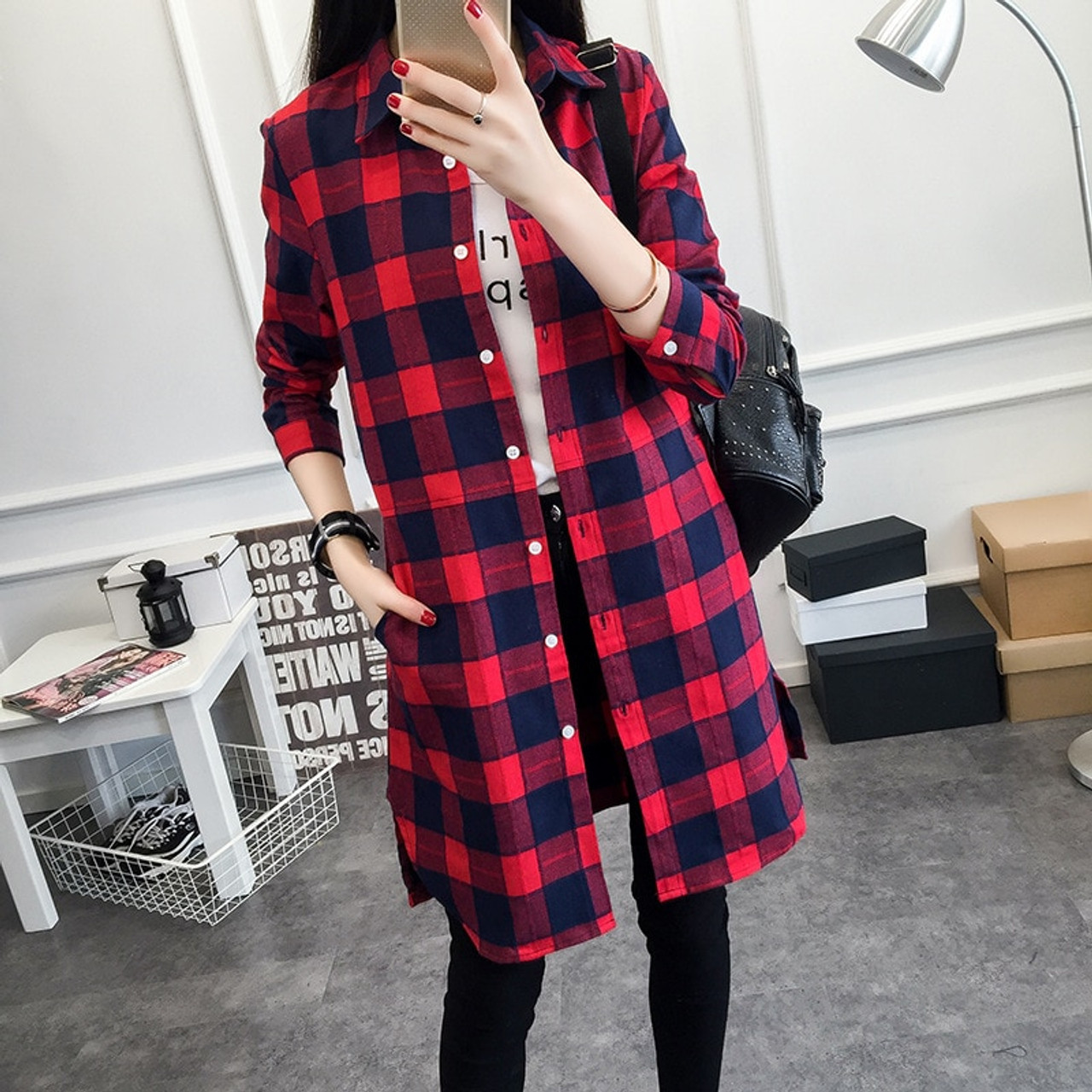 casual long shirts for ladies