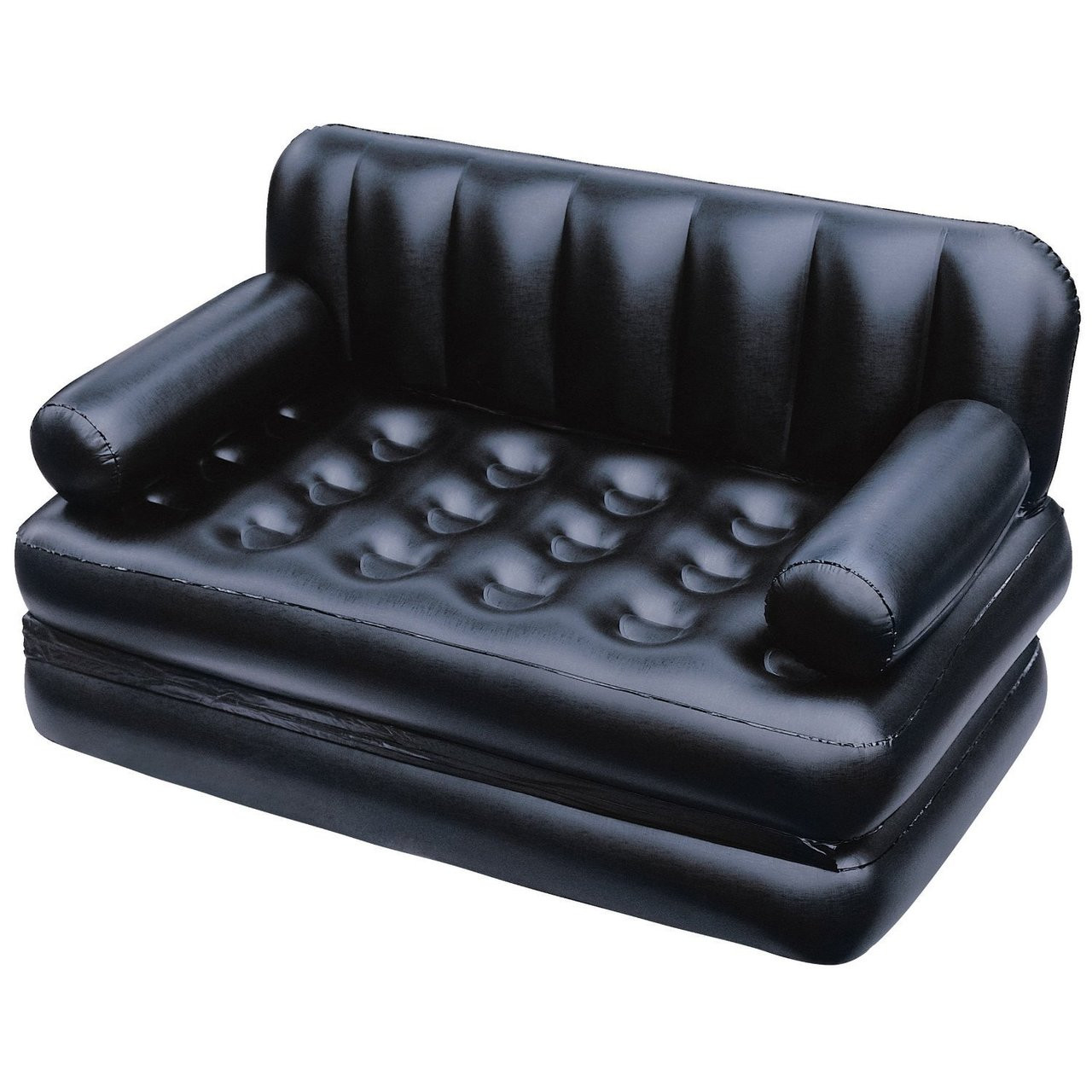 5 In 1 Inflatable Sofa Air Bed Couch Black Electric Pump By