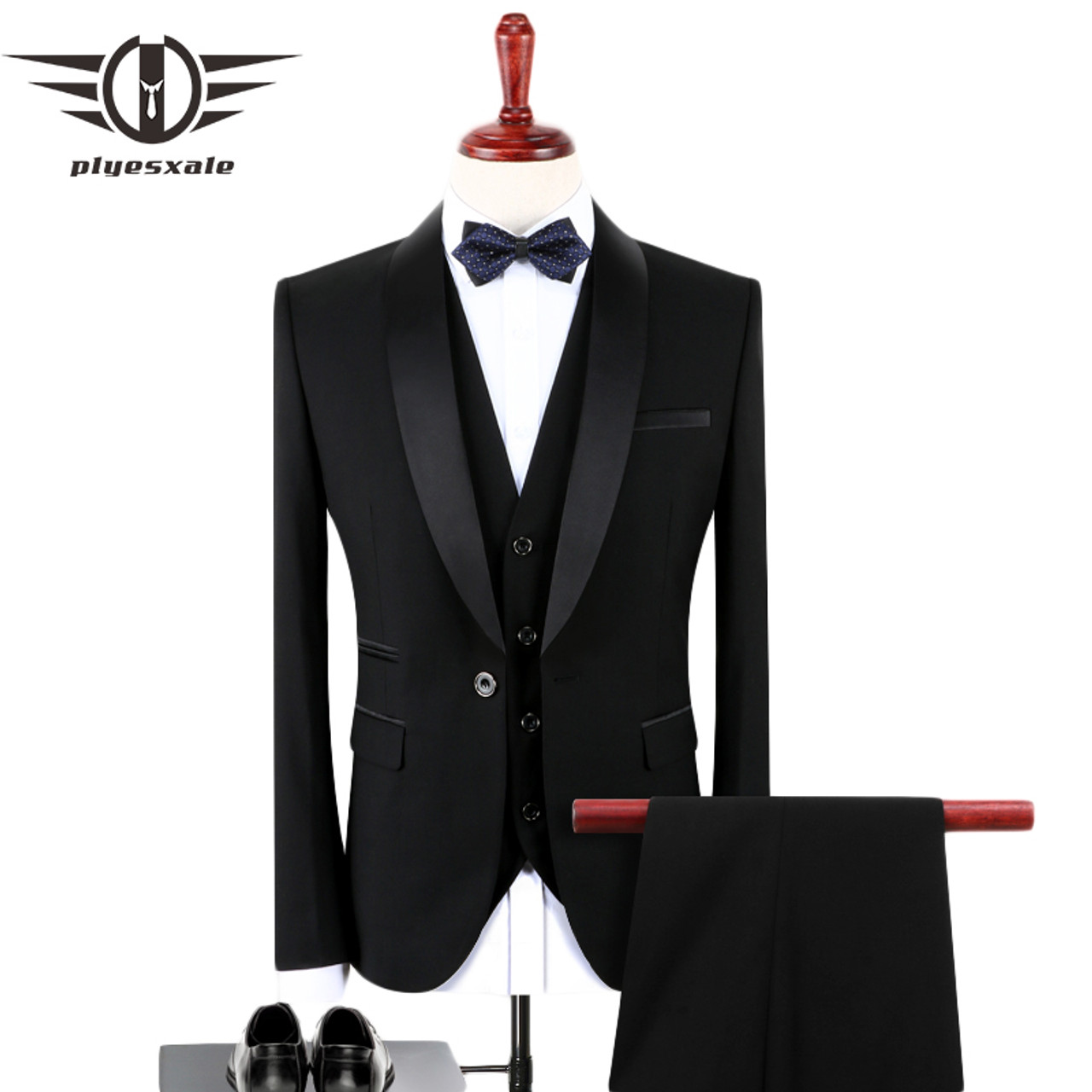 full black suit for man