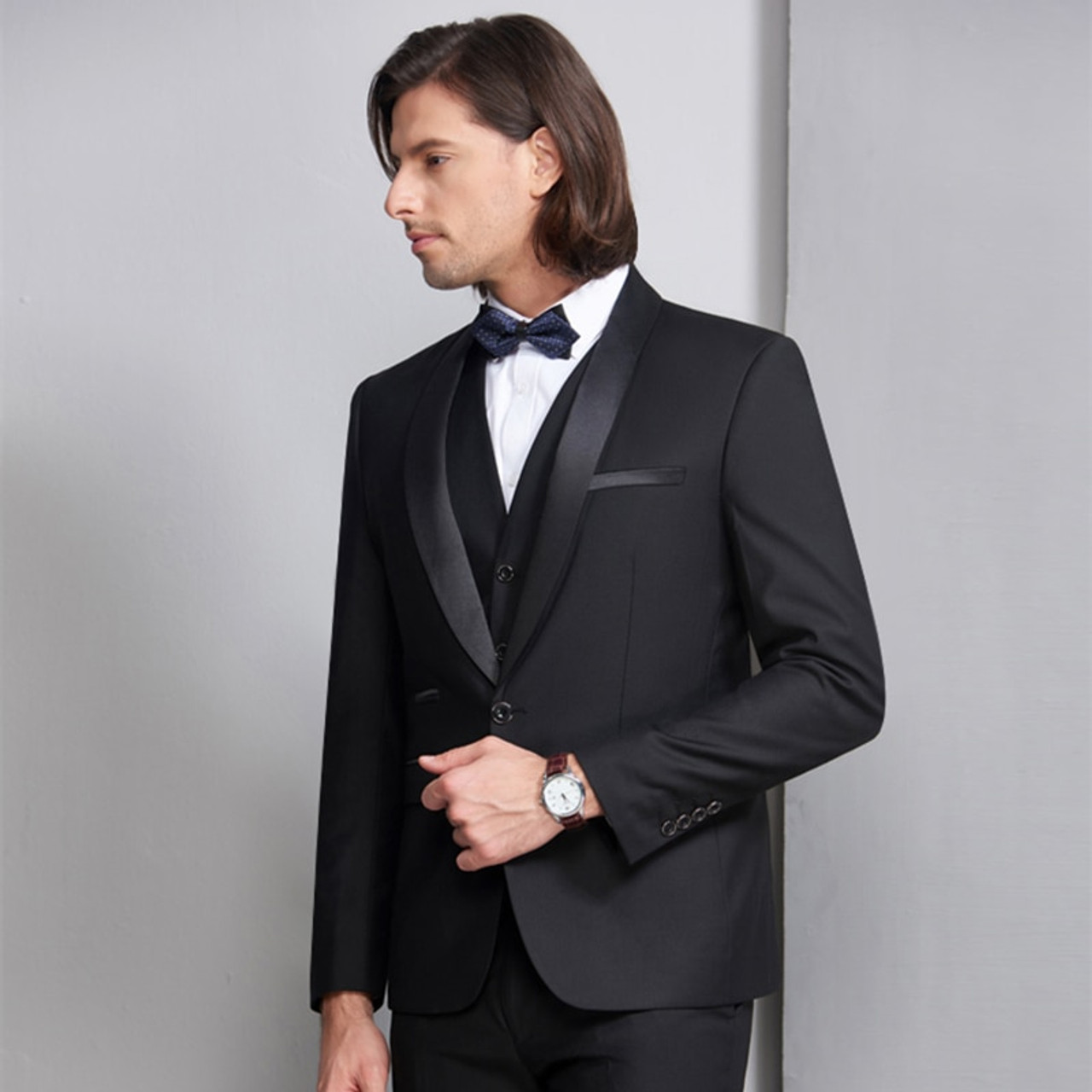 formal black attire for men