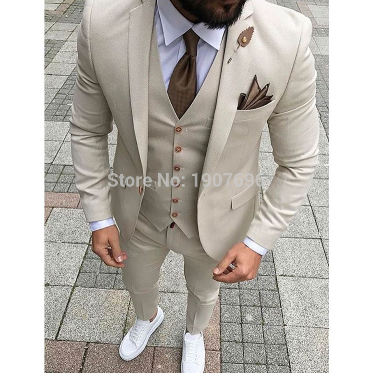 Men Suits Cream 3 Piece Slim Fit One Button Wedding Groom Party Wear Coat  Pant, Cream Suit, Men Cream Suit, Cream Slim Fit Suit - Etsy | Dress suits  for men, Cream