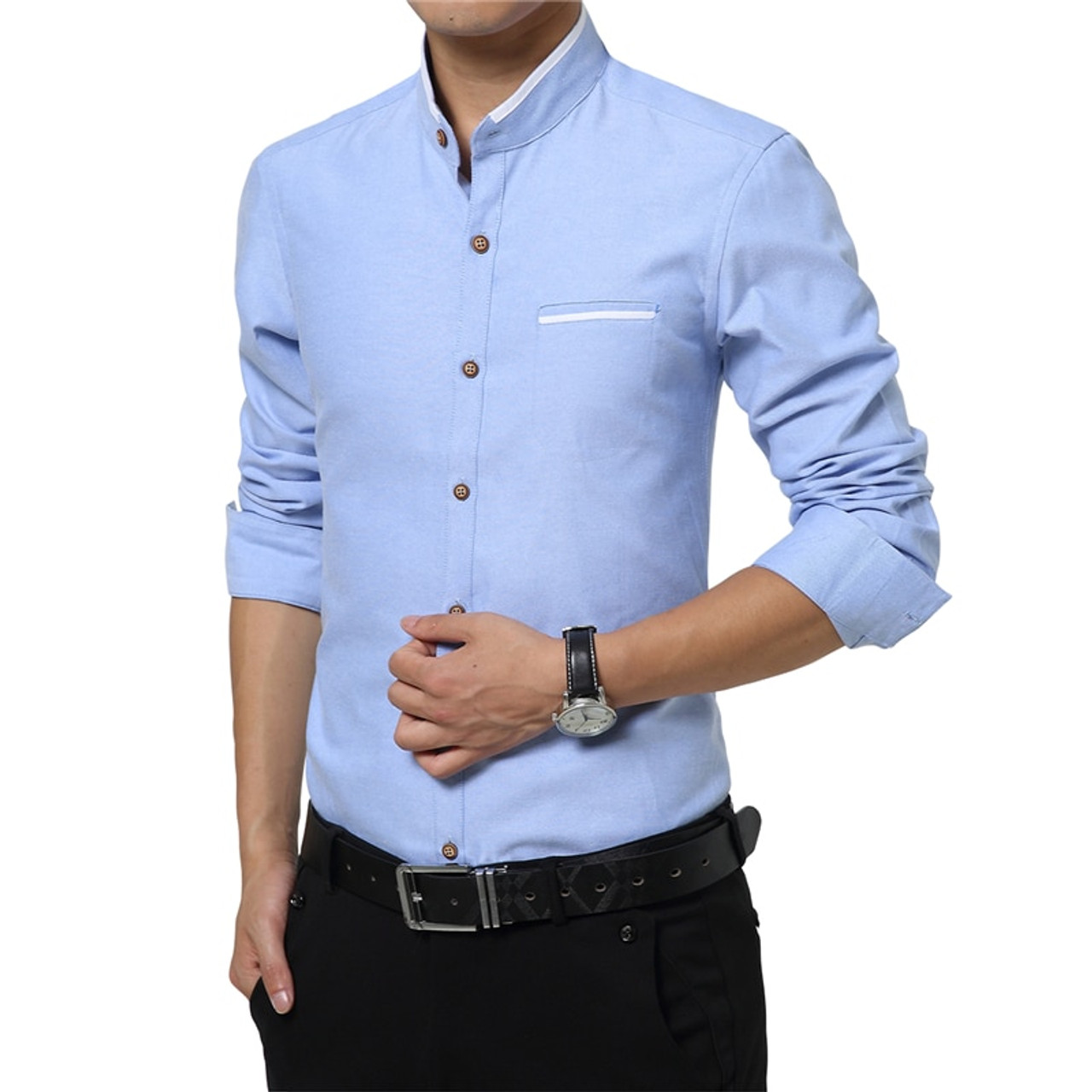 slim fit button up shirts