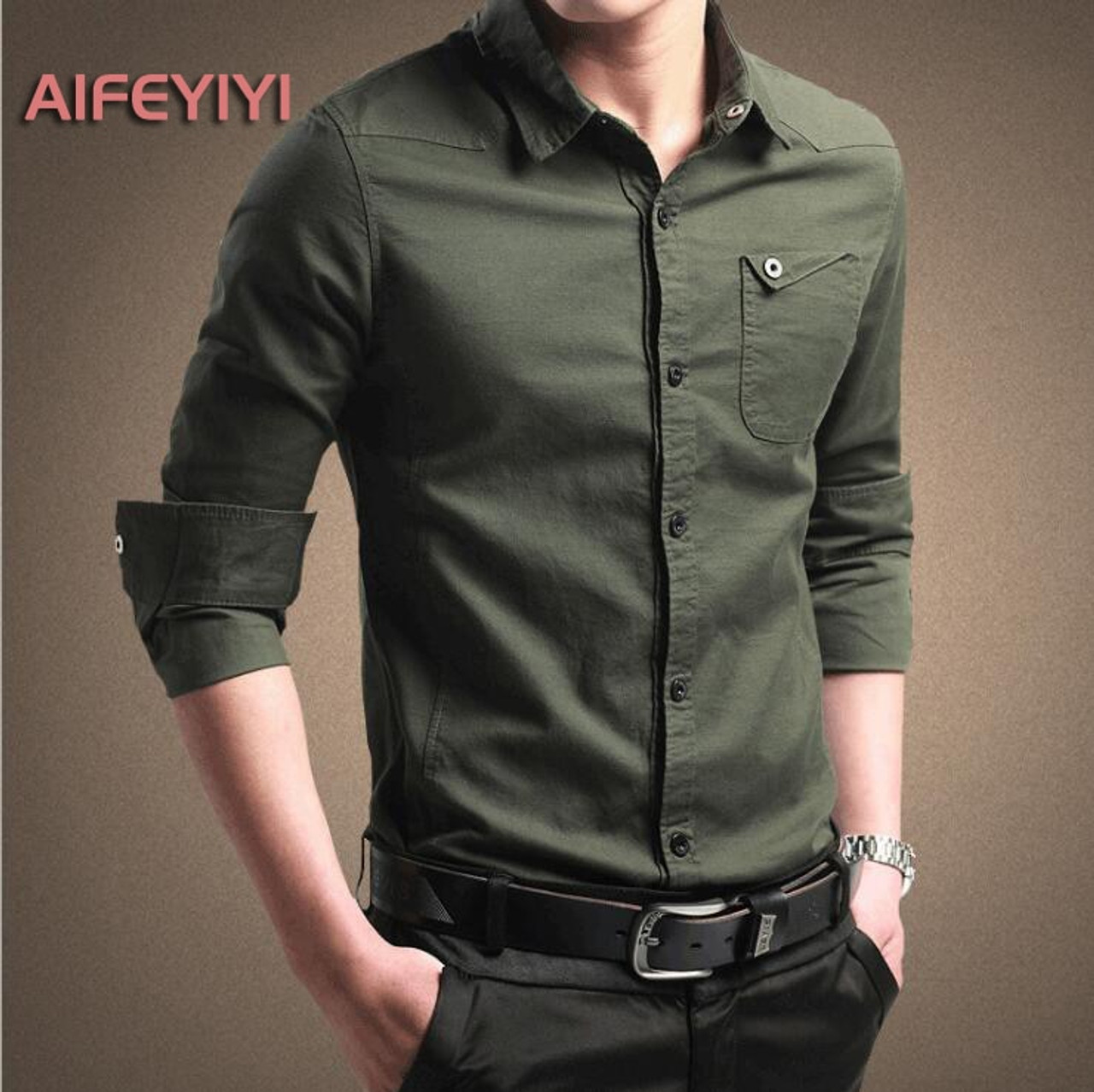 2018 Spring Men S Shirt Men S Long Sleeved Cotton Shirt Youth
