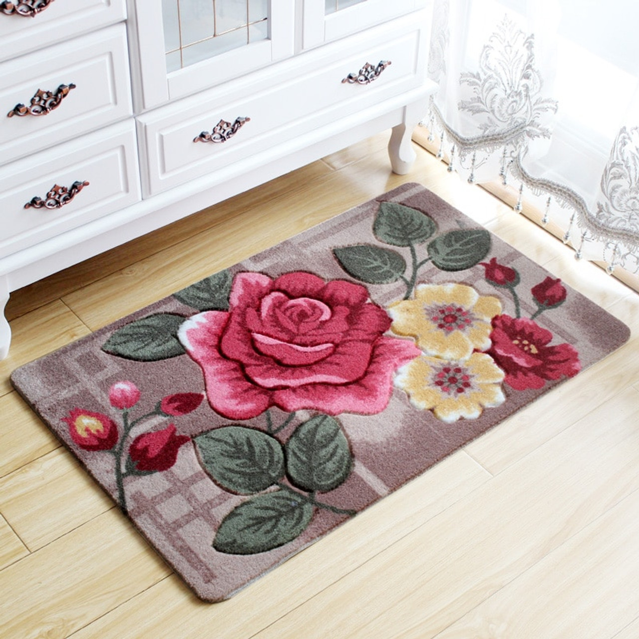 Big 3d Flower Carpet Kids Room Kitchen Rugs Bathroom Carpet