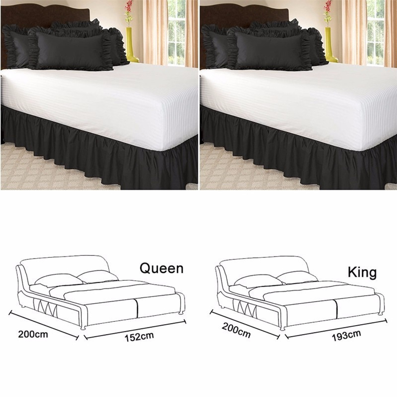 Suede bed skirt king clearance