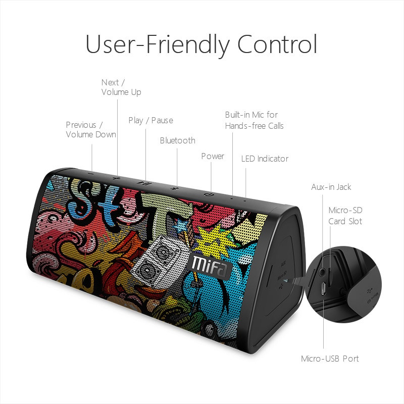 Wireless Speaker Speaker Mifa Mifa A10 Graffiti MIFA A10-MUA 10