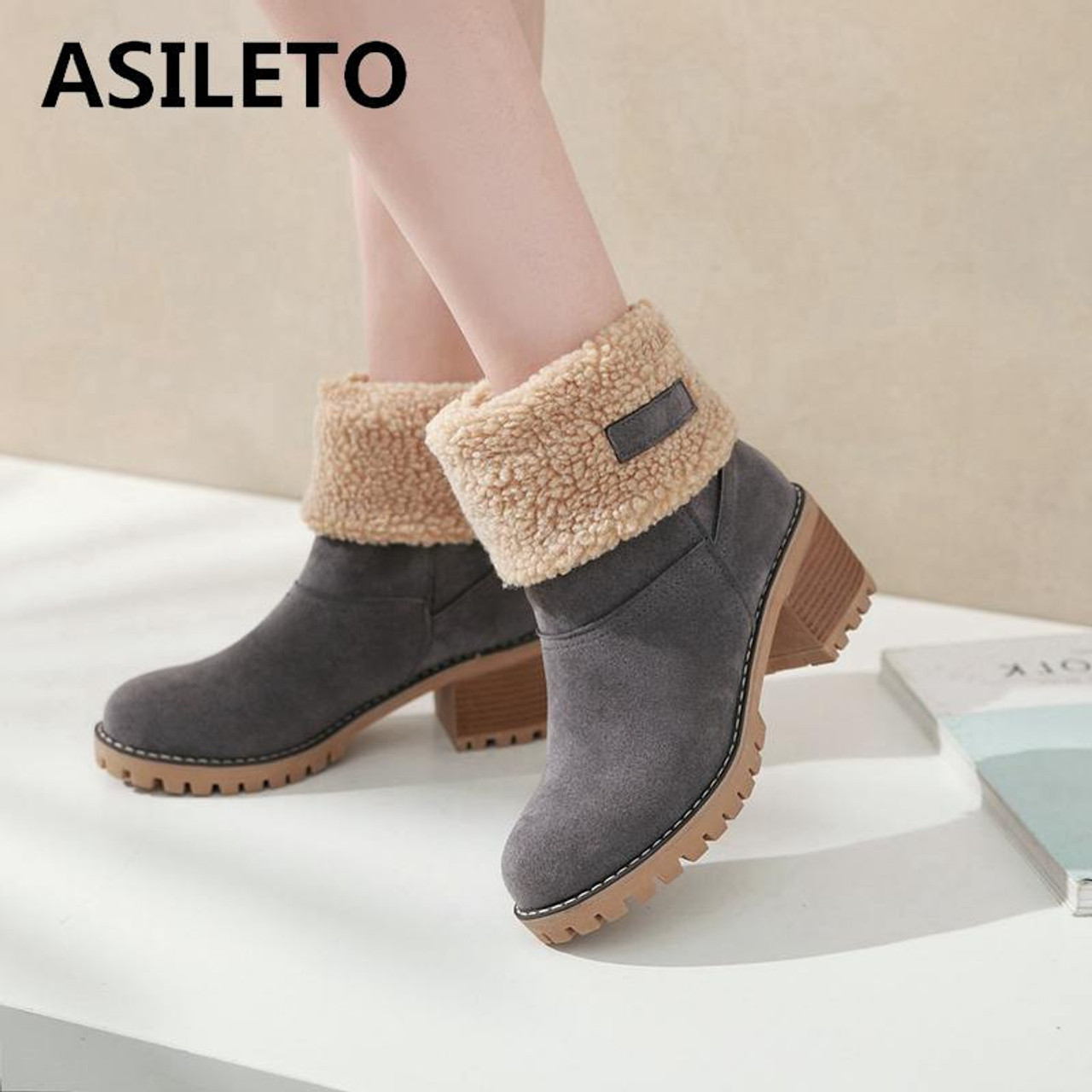 Super Cute High Heel Bow Design Winter Boots In Beige | High heel boots,  Winter fashion boots, Stiletto heels boots