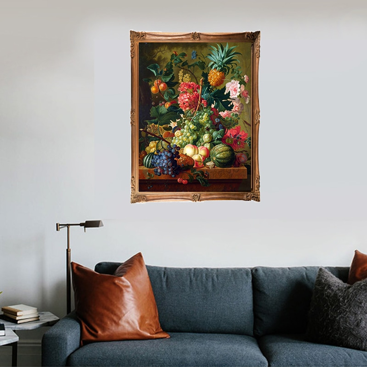 Framed//Unframed Flowers Tree DIY Paint By Number Kit On Canvas Home Wall Decor