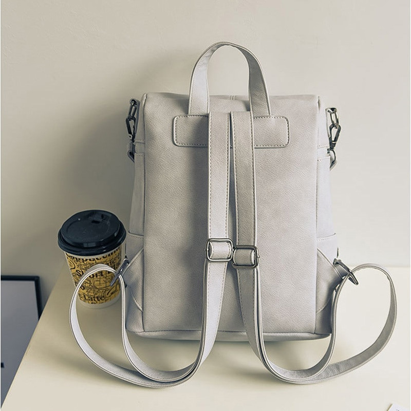 simple leather backpack