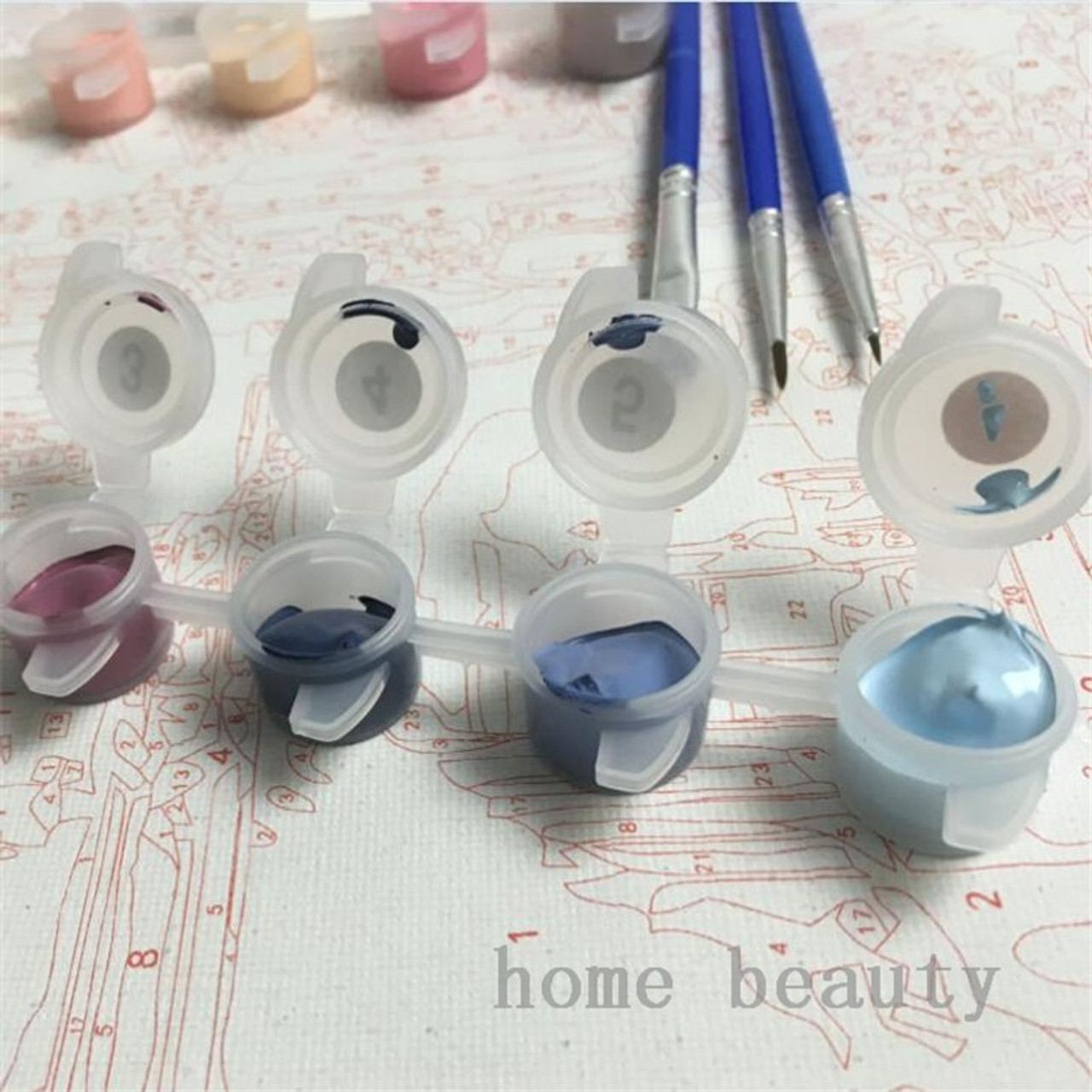 Diy Oil Painting By Numbers Hand Painted Paint Coloring By Number Canvas Painting Picture Home Decor Drawing Lavender J080 Onshopdeals Com