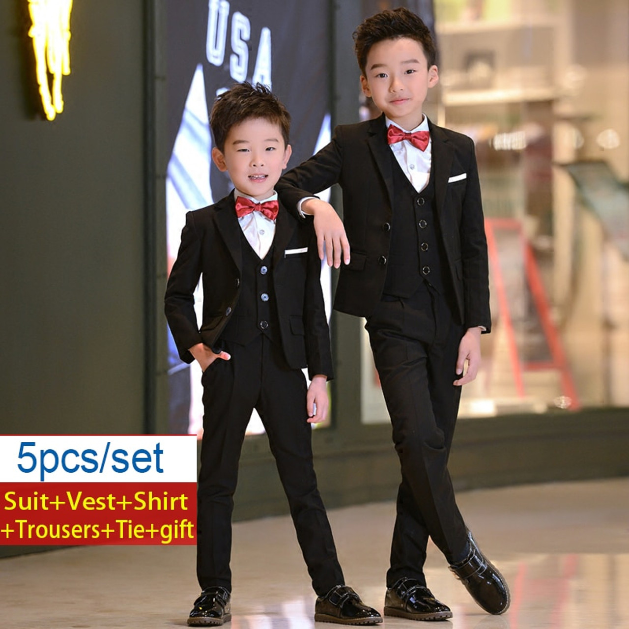 Boy's Black Suit Rental by Joseph & Feiss