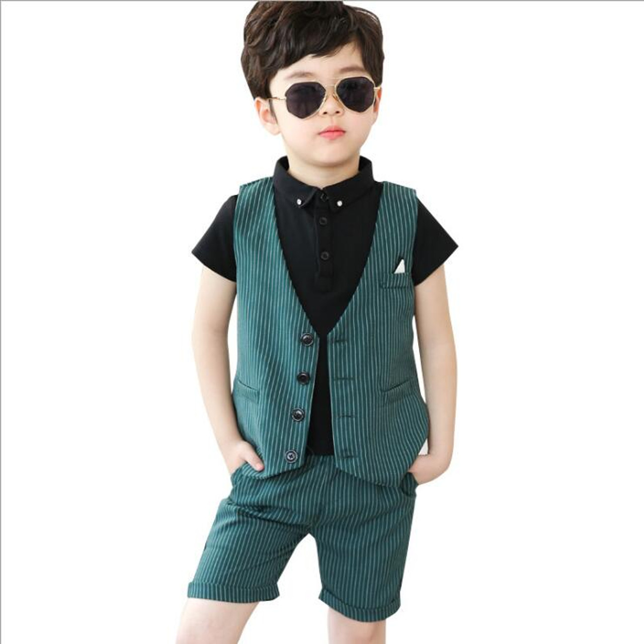Baby Clothes Boys Suits For Wedding Kids British Boy Summer Cotton