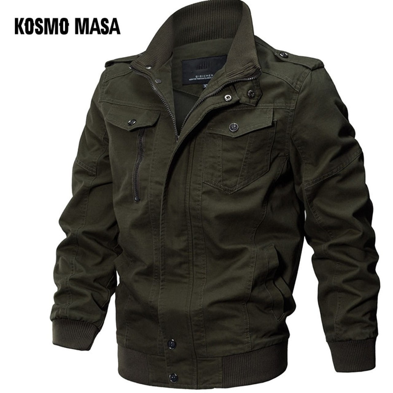 Military Jacket Men Cotton Outdoor Multi-pocket Mens Jackets Casual Coat  Male | eBay