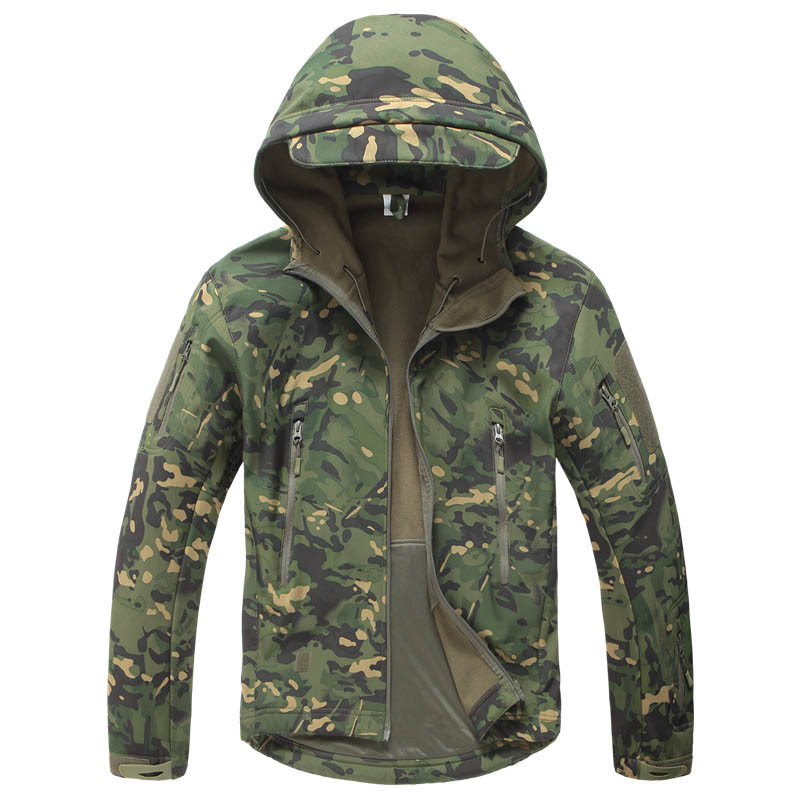 camo jacket with hood