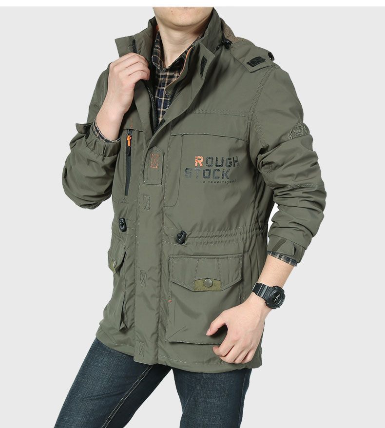 multi pocket waterproof jacket