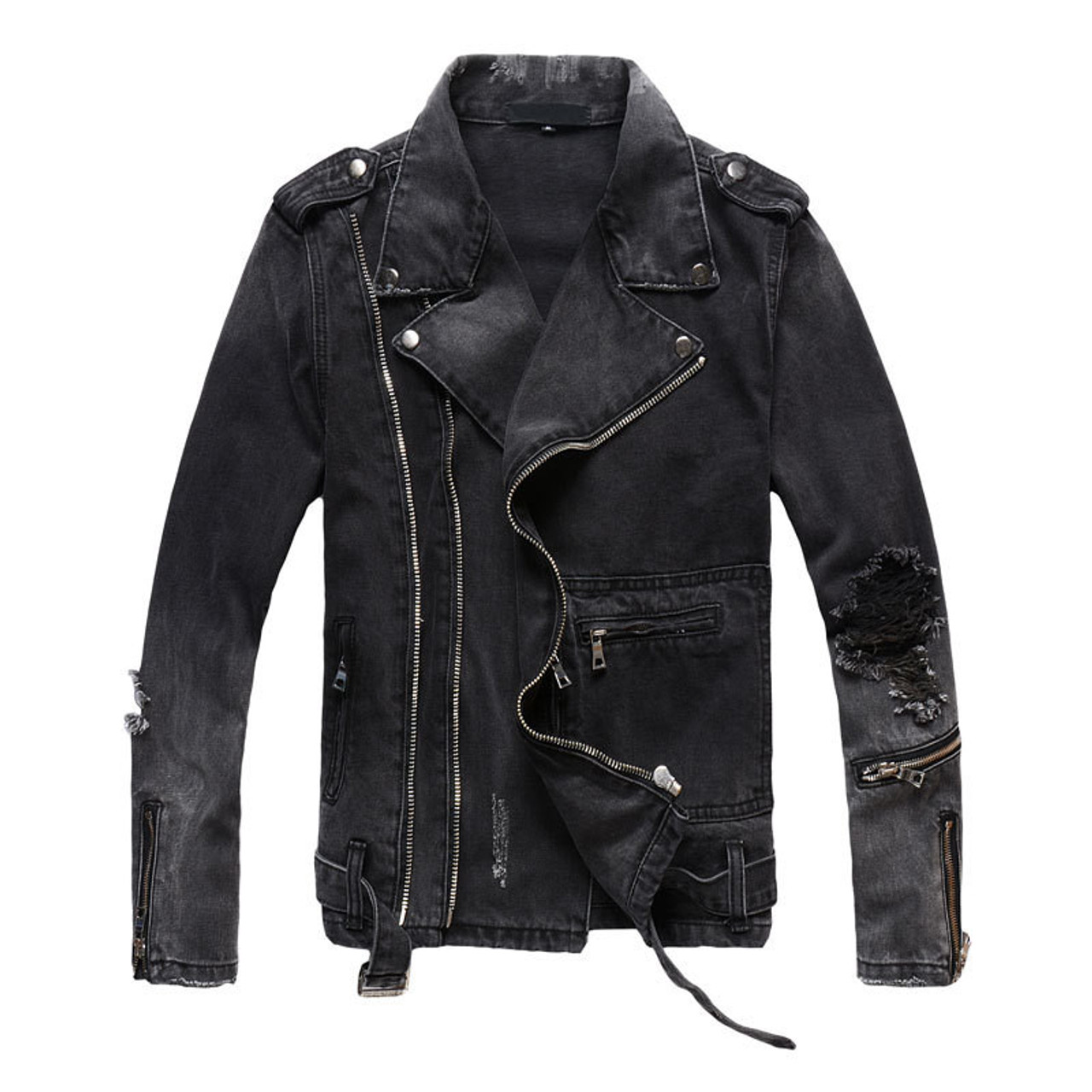 ACNE STUDIOS Distressed Denim Jacket for Men | MR PORTER