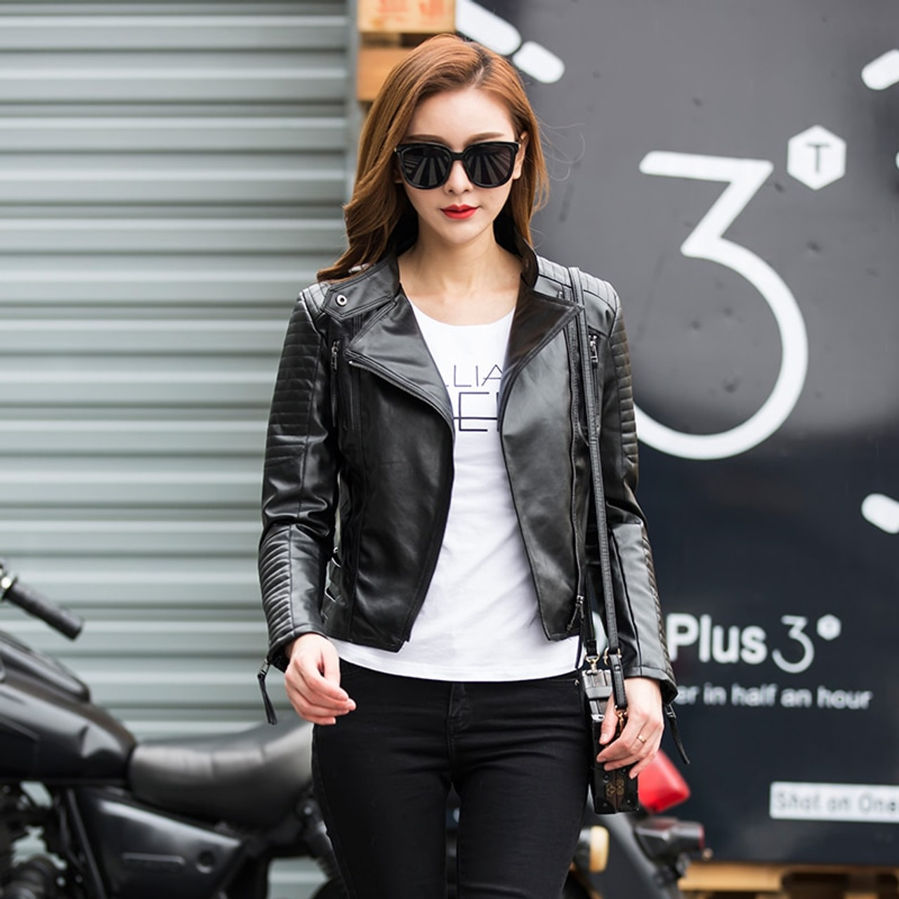 Women's Genuine Leather Moto Jacket | Women's Coats & Jackets |  Abercrombie.com