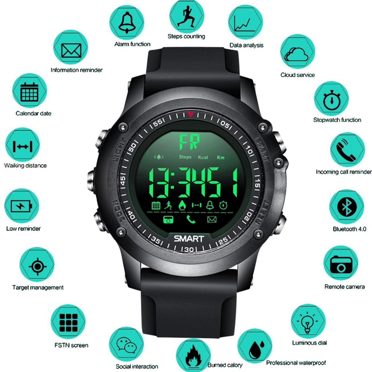 smart led watch bluetooth