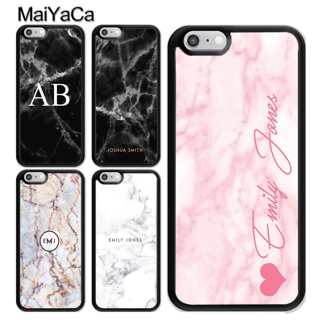 Maiyaca Personalised Marble Initial Name Custom Cell Phone Case For Iphone 7 8 Plus 5 5s Se 6 6s X 10 Soft Rubber Phone Bag Capa Onshopdeals Com Here is a quick showcase of some cases that i purchased from amazon. maiyaca personalised marble initial name custom cell phone case for iphone 7 8 plus 5 5s se 6 6s x 10 soft rubber phone bag capa
