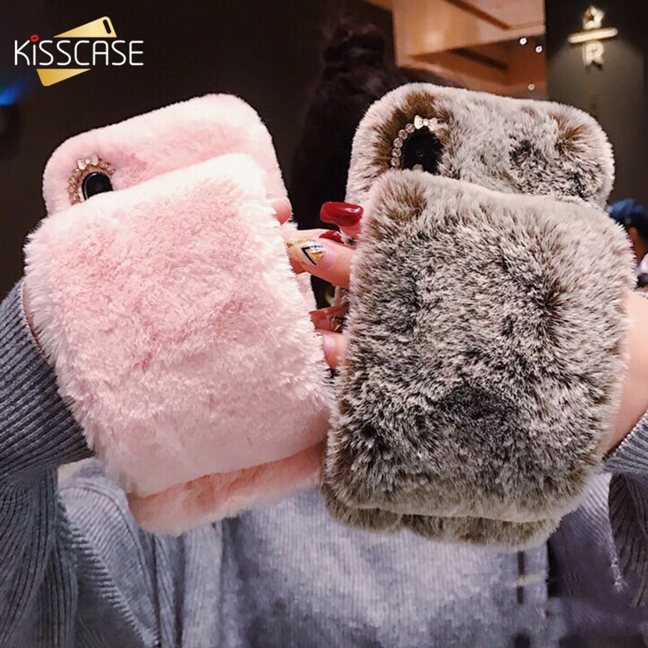 fluffy phone case