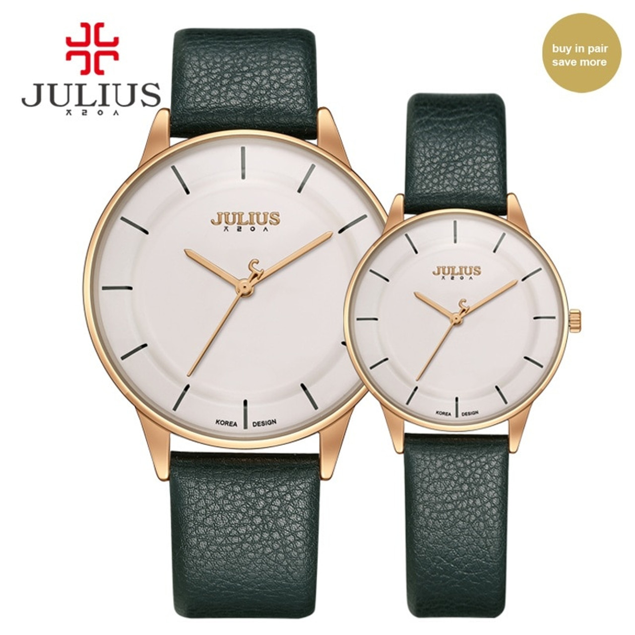 Julius JA-1343C Korea Women's Fashion Watch (Brown) - Julius Korean Watch
