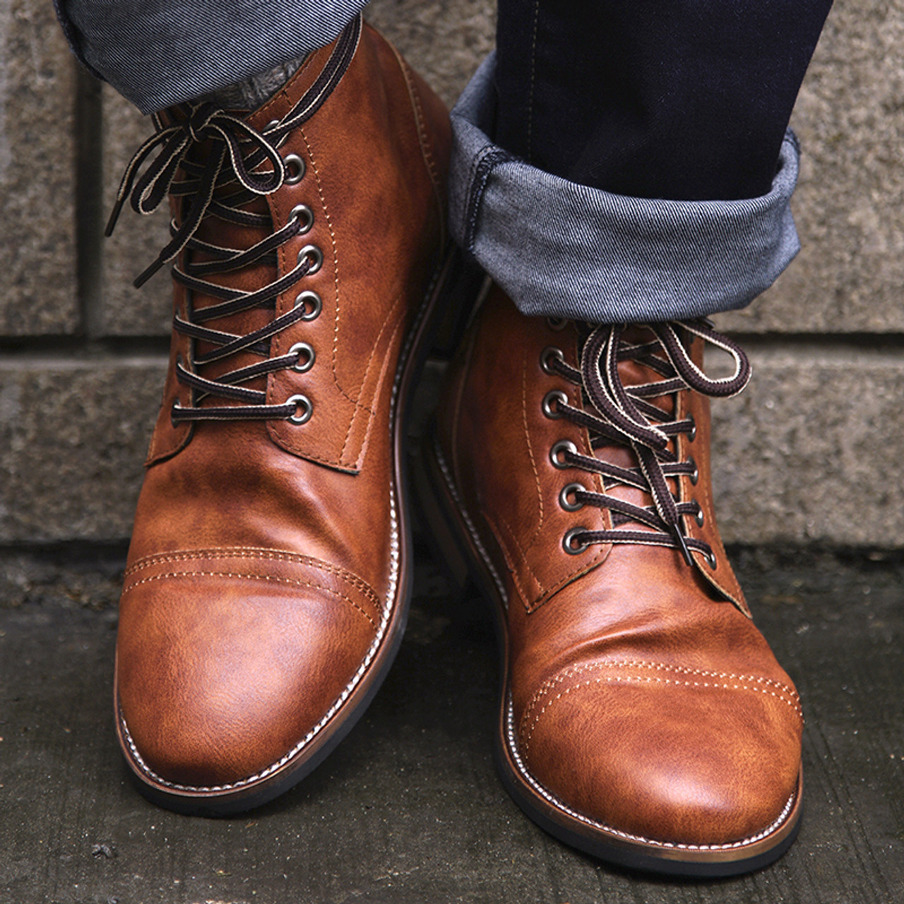 COSIDRAM High Quality British Men Boots 