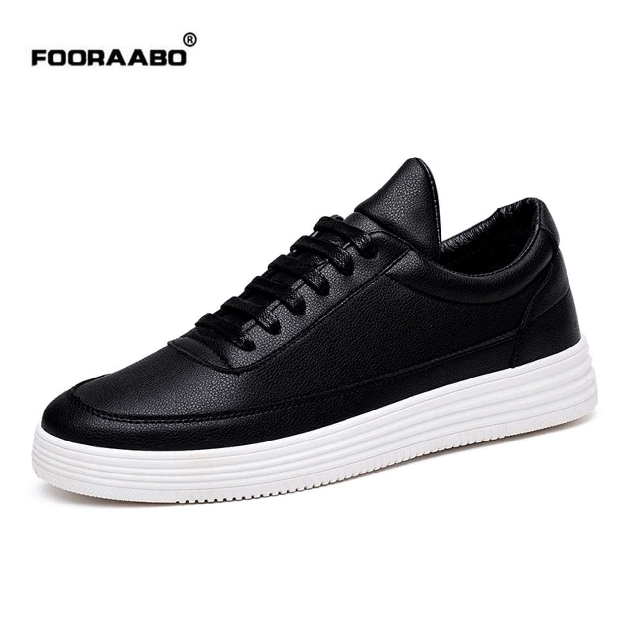 Fooraabo Luxury Brand Men Shoes Leather 