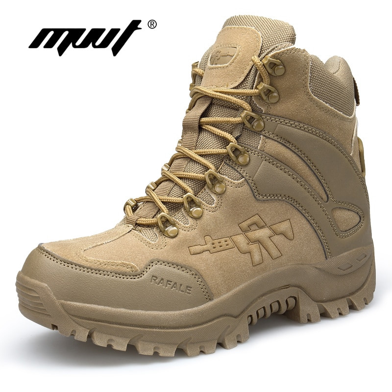 Classic PU Leather Men Boots Tactical 