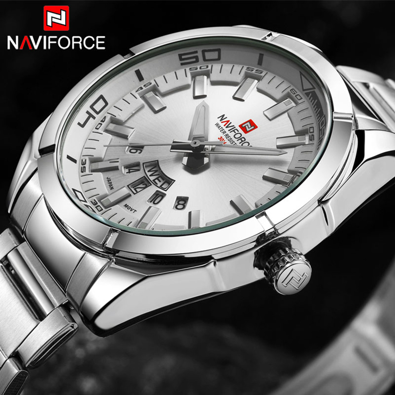 mens stainless steel waterproof watches