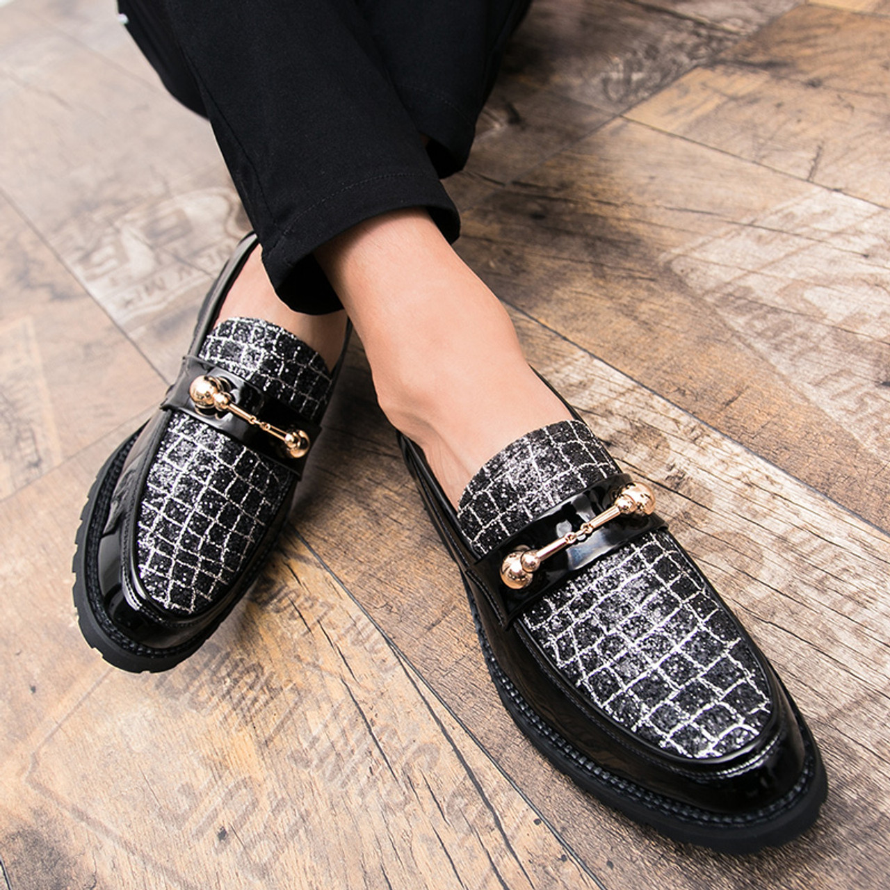 Italian Designer Luxury Slip On Men Loafers Shoes Casual Business