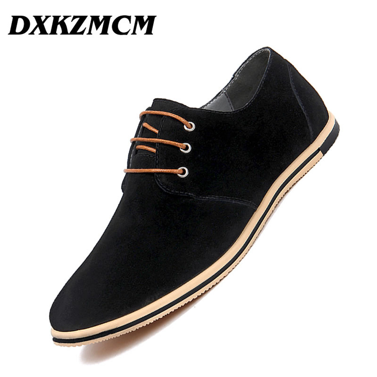 Dxkzmcm Handmade Men Leather Shoes Brand Casual Comfortable Formal