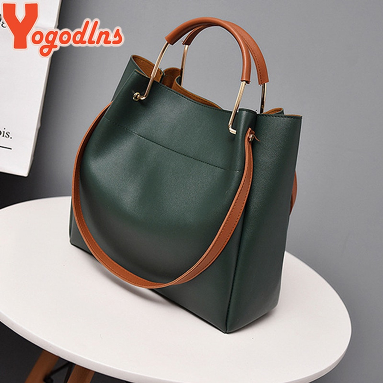 simple leather shoulder bag