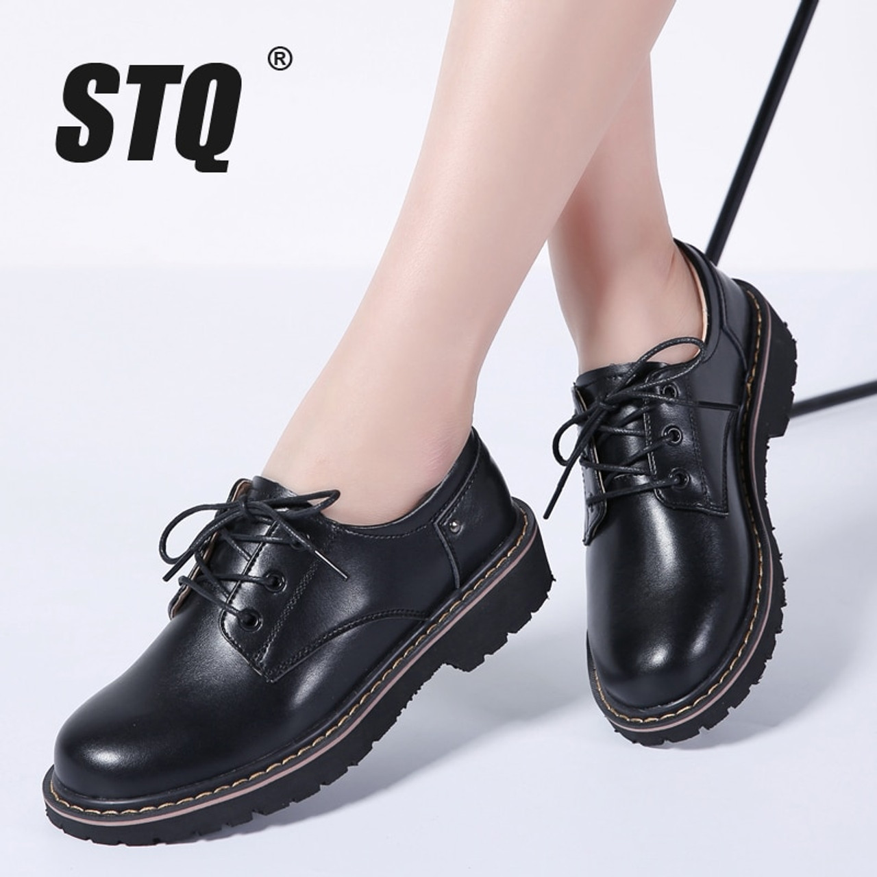 womens oxford leather shoes