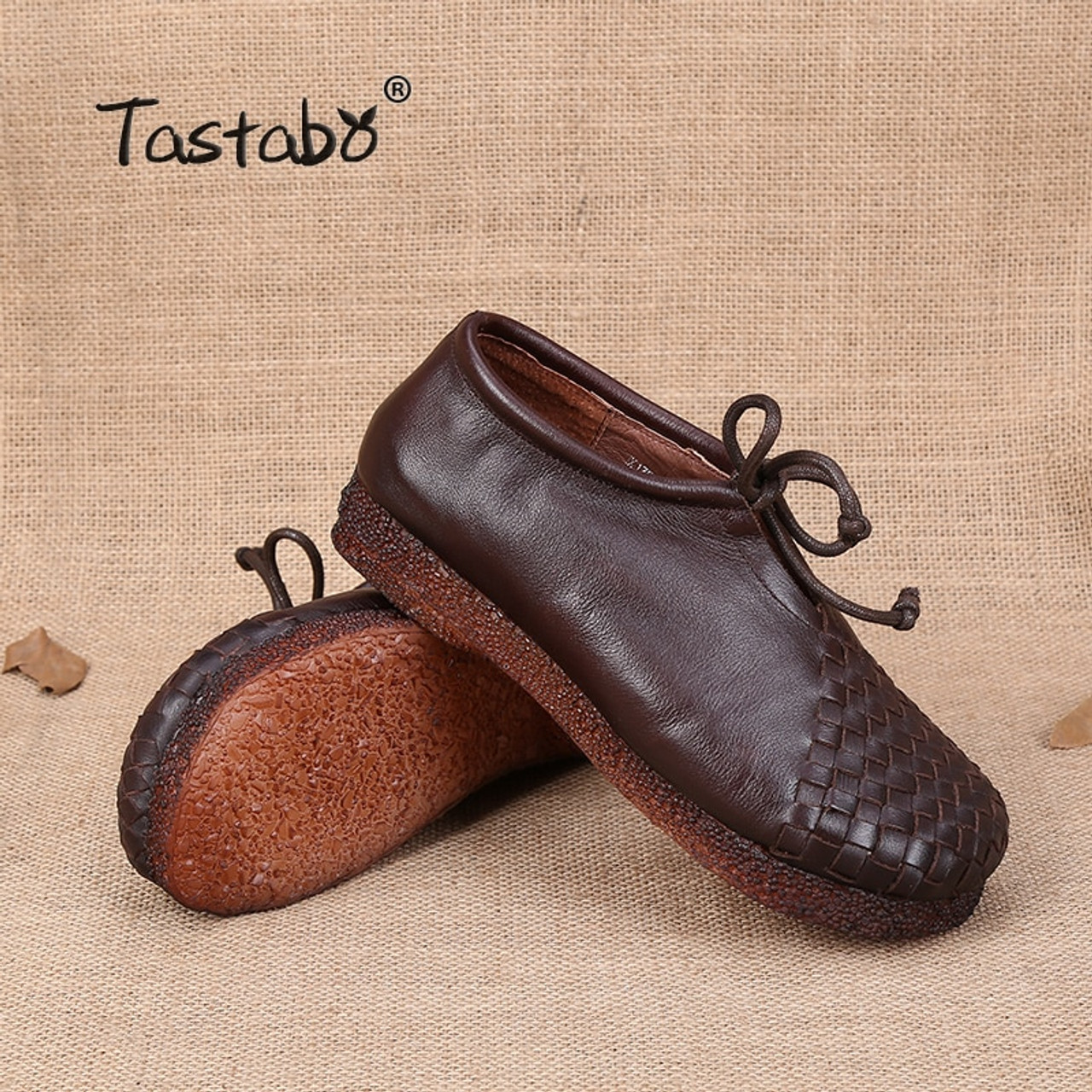 Tastabo Women Flat Shoes Lace Up 