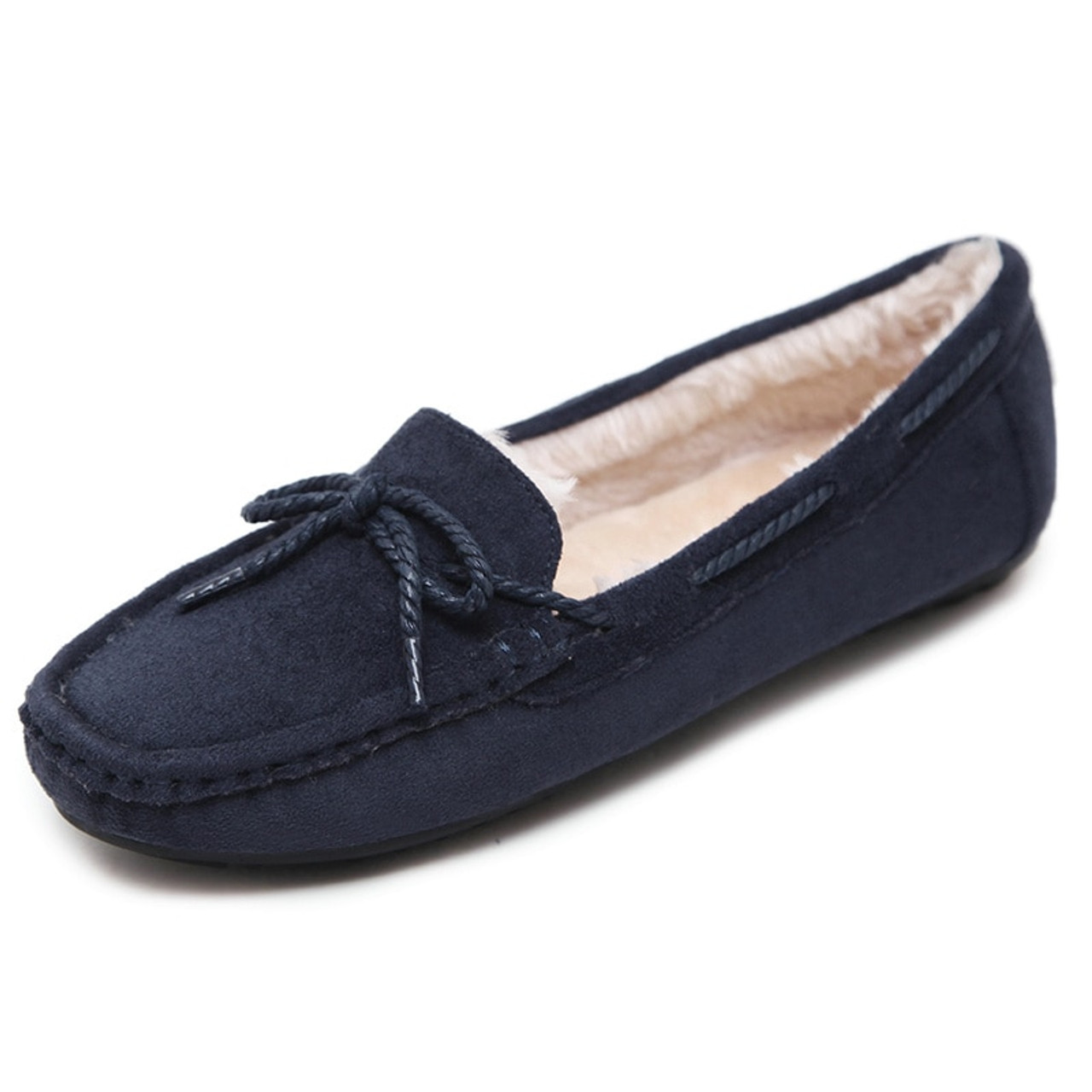 UMMEWALO Women Flat Shoes Winter Warm 