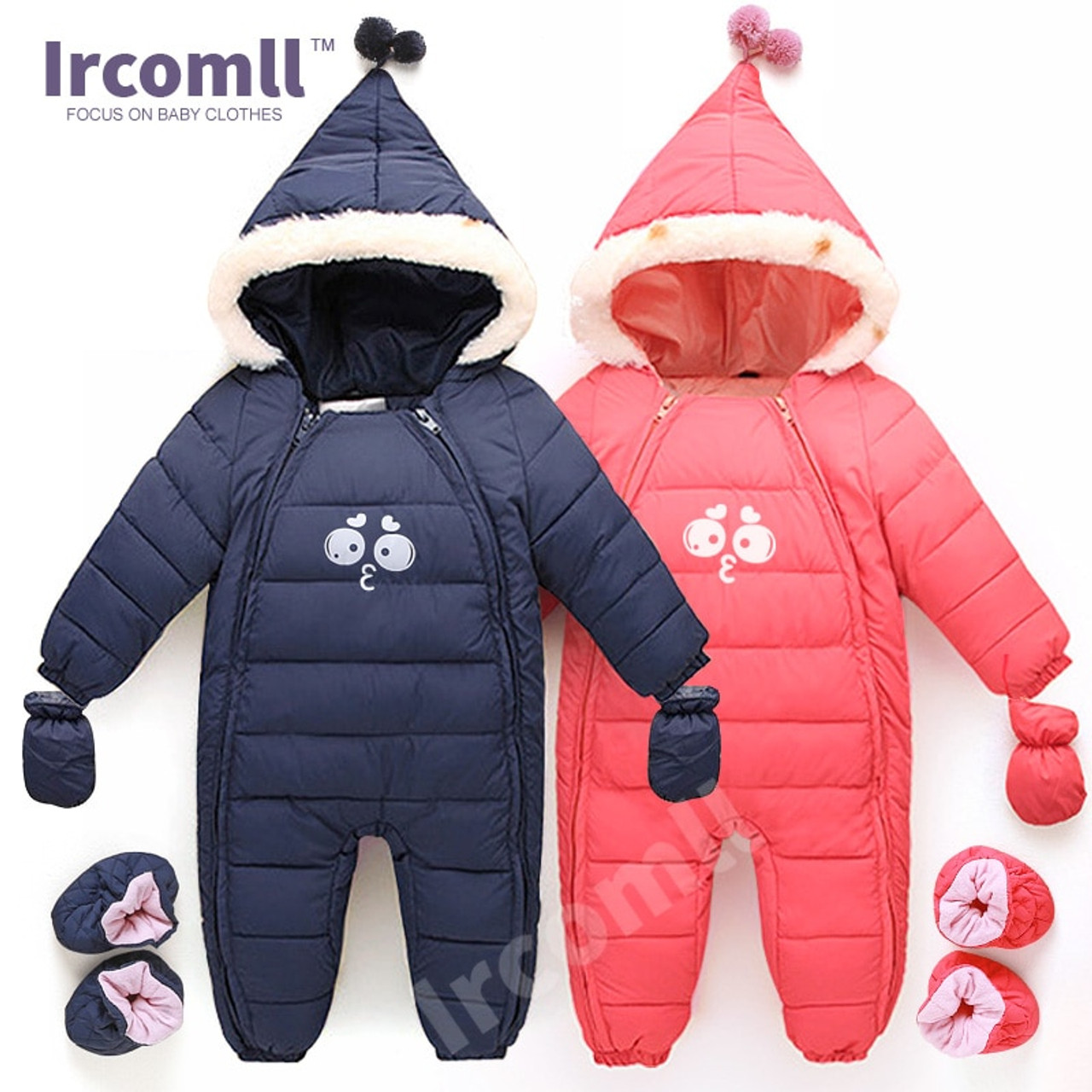 boys footless snowsuit