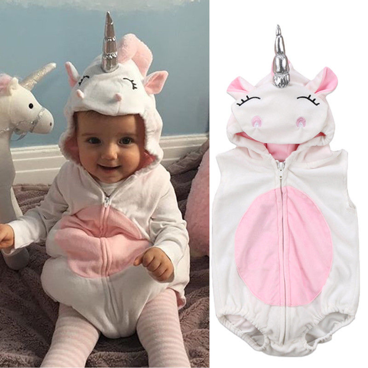 QISIWOLE Newborn Baby Fleece Romper One Piece Footies Jumpsuit Bear Hoodies Jumpsuit  Infant Long Sleeve Warm Jumpsuit Outfits,Savings - Walmart.com