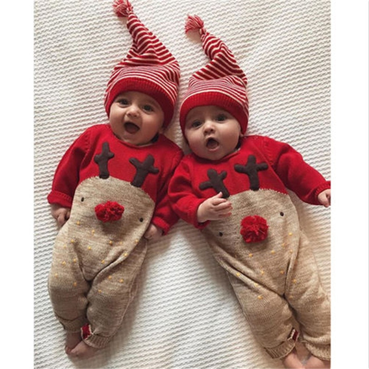 Cute Newborn Baby Rompers Cotton Long Sleeve Cartoontoddler Jumpsuit Infant Christmas Clothes Baby Boys Girls Clothing Onshopdeals Com Newborn Boys Christmas Outfits