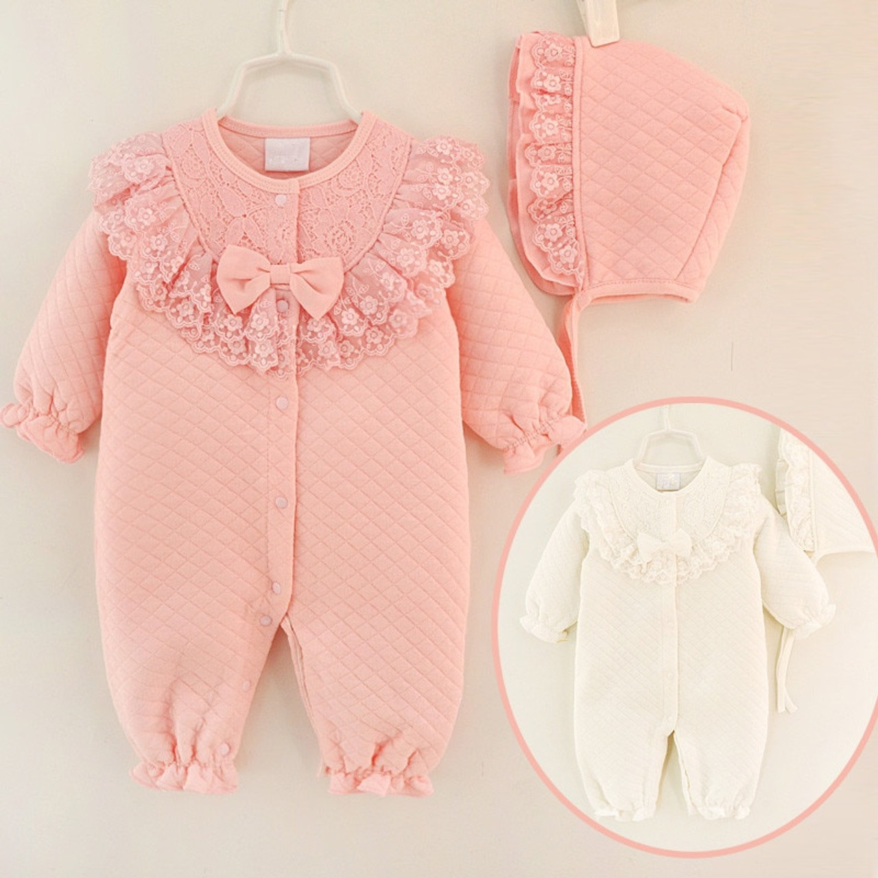 baby girl winter bodysuit