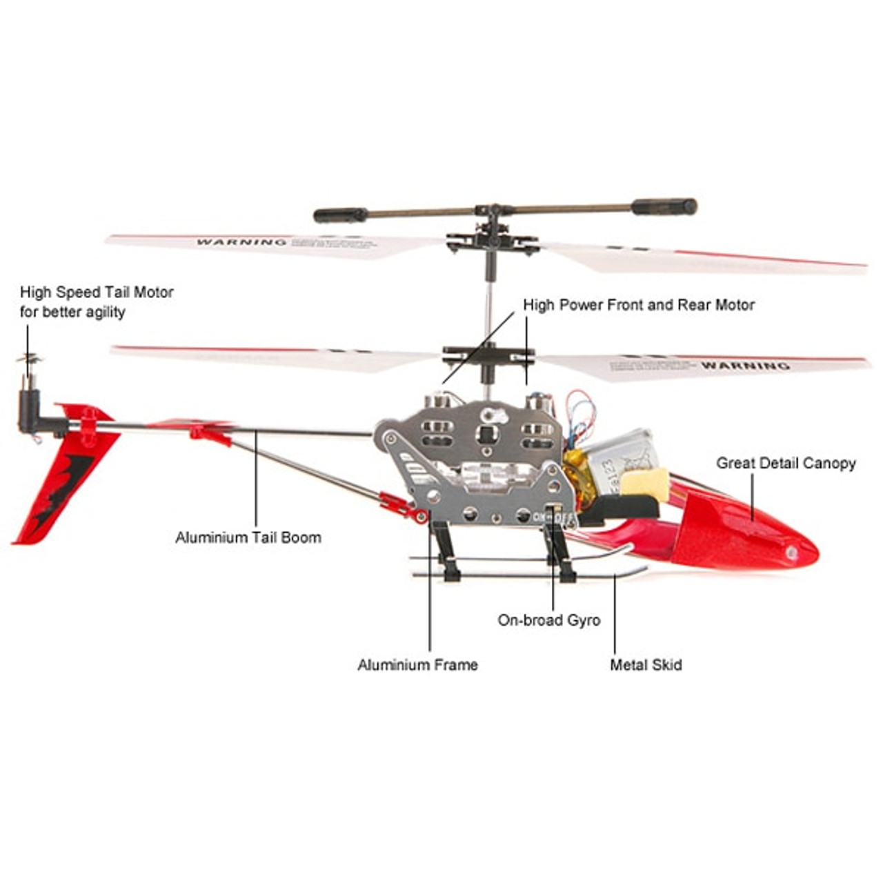 s107 metal series helicopter