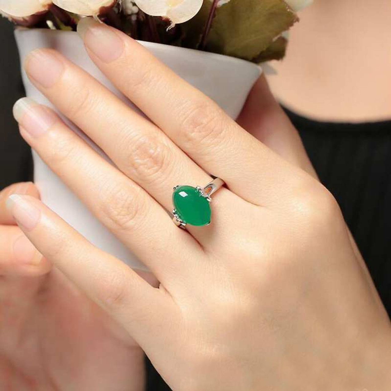 Cushion Cut Emerald Ring with Diamonds | Emerald Rings NYC | Emerald  Engagement Rings NYC