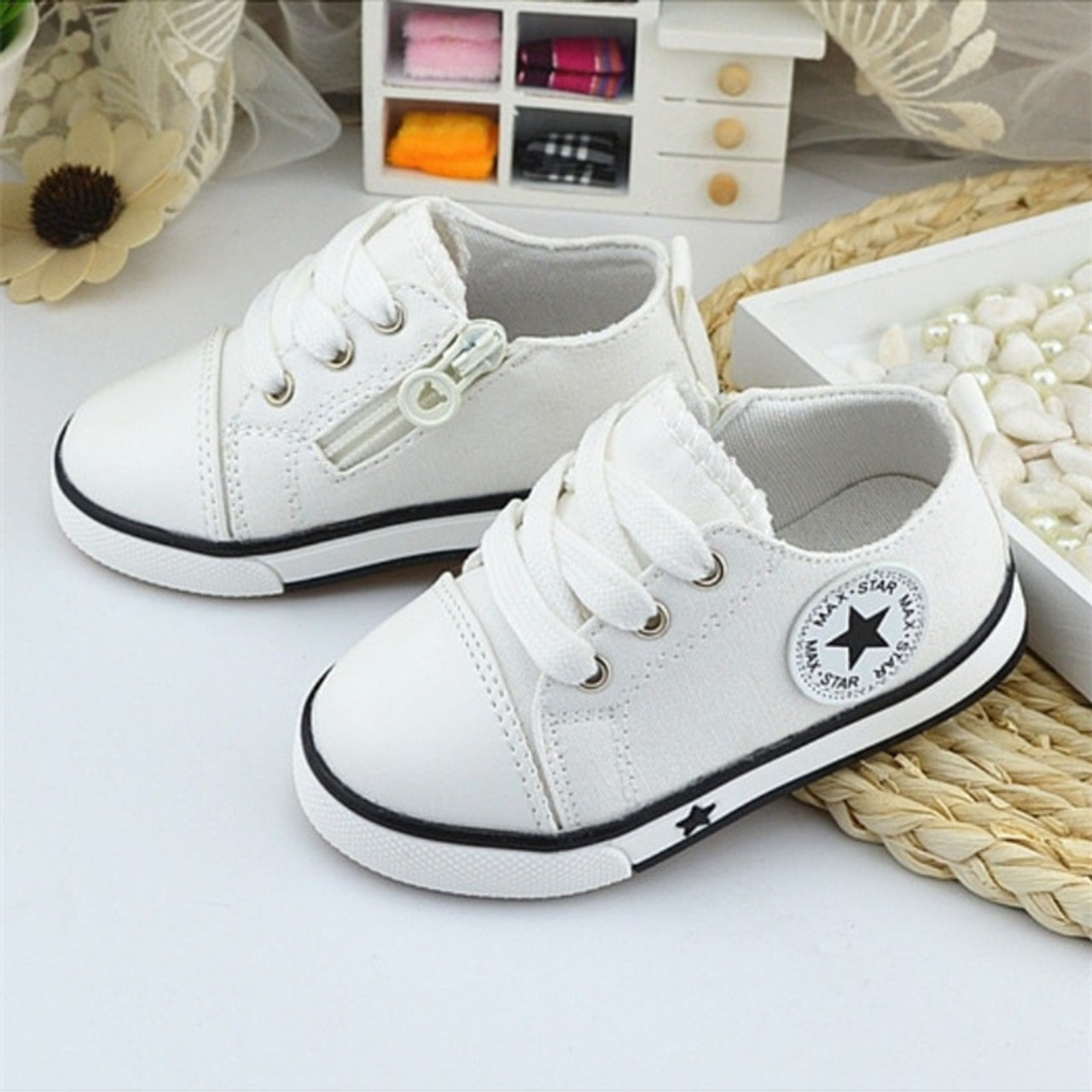 New Baby Shoes Breathable Canvas Shoes 