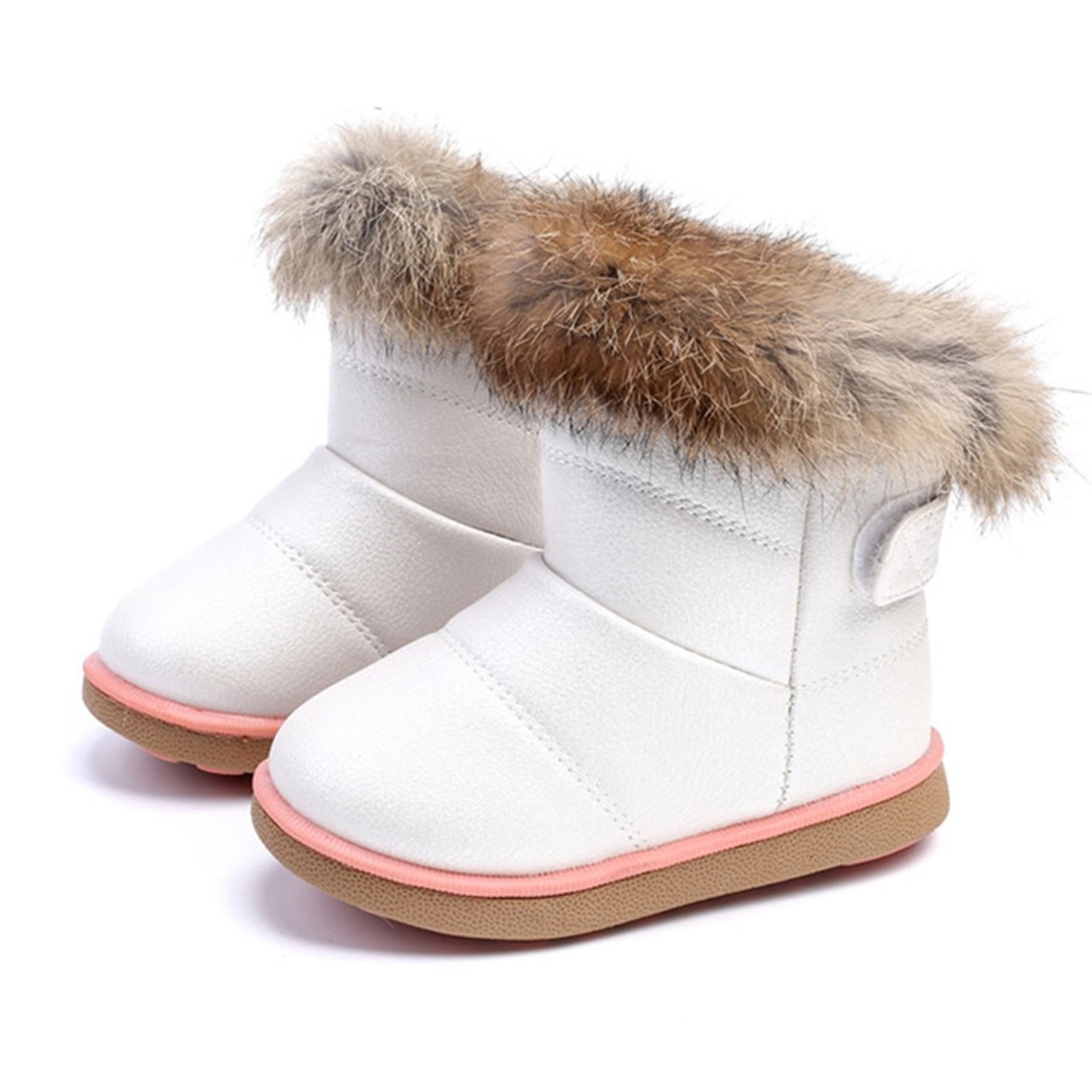Kids Girls Boots Shoes 8 Winter Toddler Baby Snow Boots Shoes Warm Plush Soft Bottom Baby Boys Girls Boots Leather Winter 89881.1545305102
