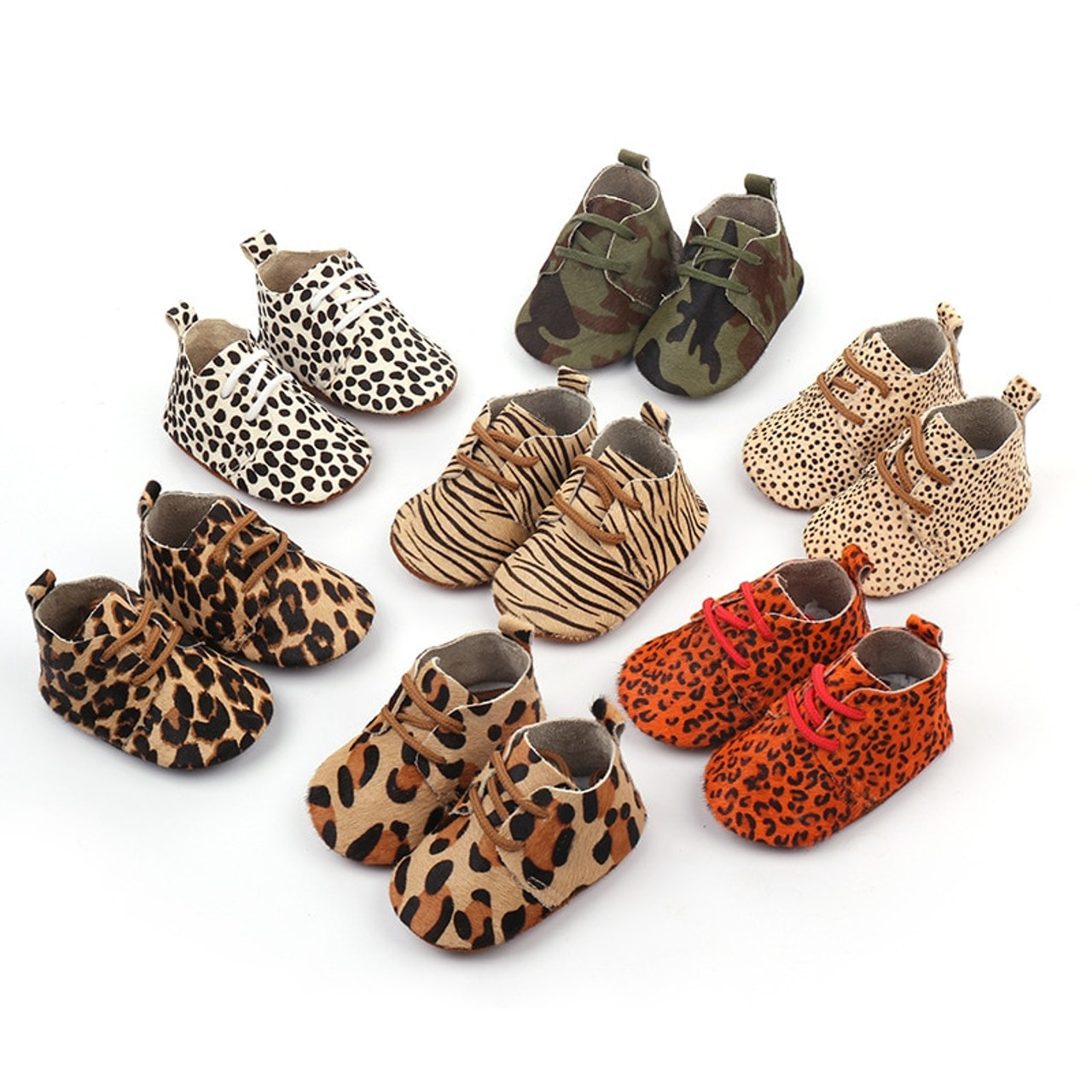 leopard baby shoes