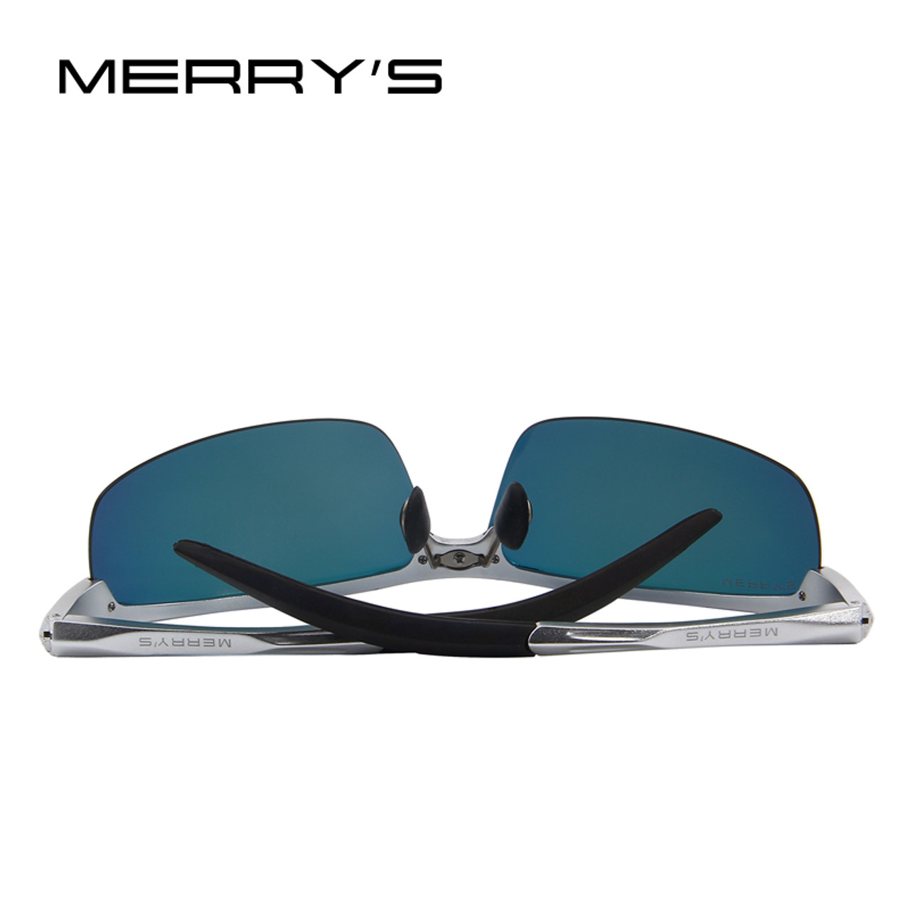 MERRY'S Men Polarized Sunglasses Aviation Aluminum Magnesium Sun Glasses  For Fishing Driving Rectangle Rimless Shades S'8277 