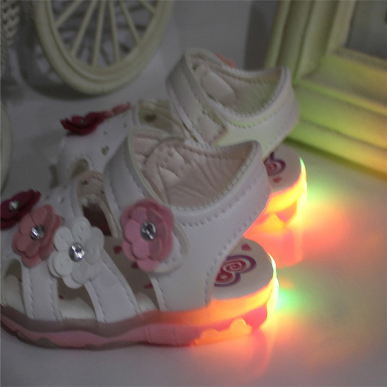 LED light shoes kids hole shoes summer children's shoes sandals new slippers  beach shoes hollow baby shoes | Wish