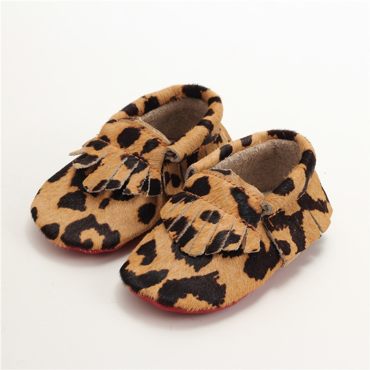 leopard moccasins baby