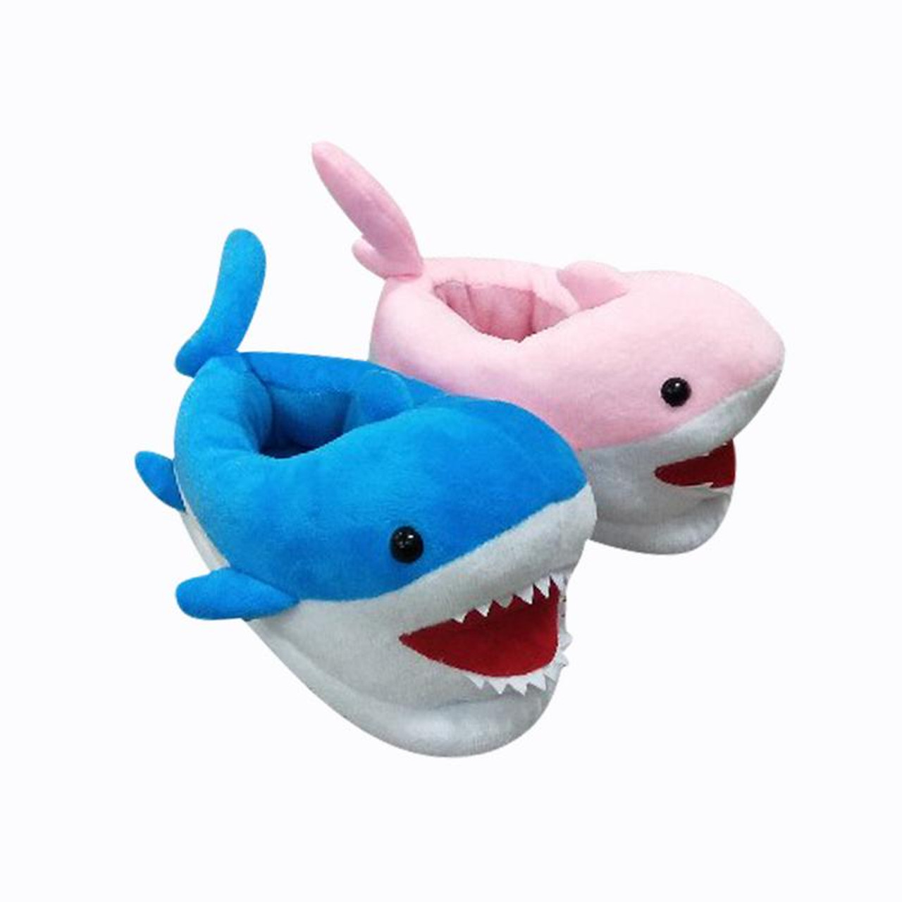 Childres Anime Cartoon Shark Slippers Warm Winter Slippers PP Cotton Plush Shoes Home House Slippers For 69670.1545308429