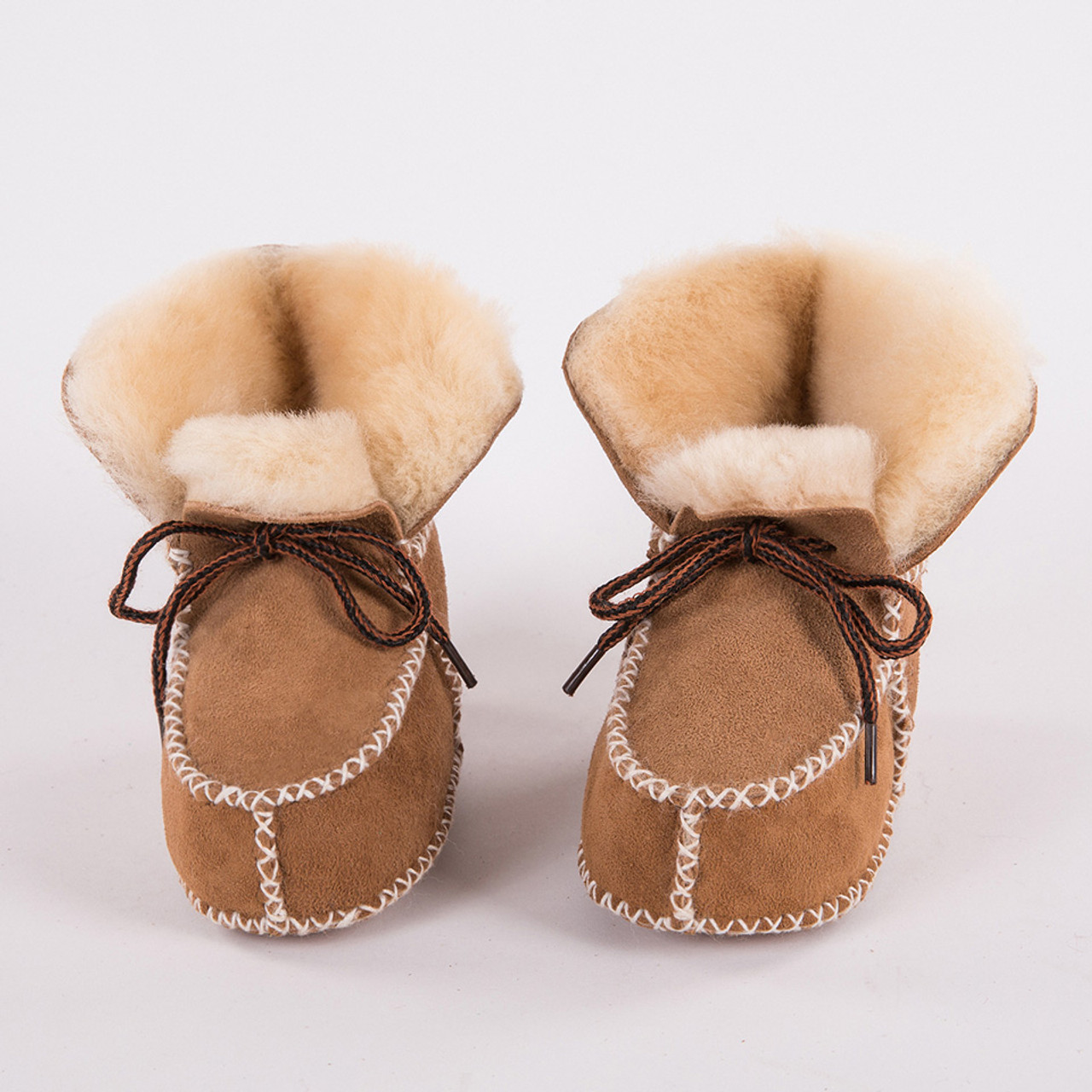 baby fur moccasins